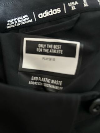 Camisa adidas negra M Tor Polo. Nueva