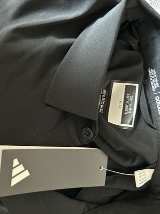 Camisa adidas negra M Tor Polo. Nueva