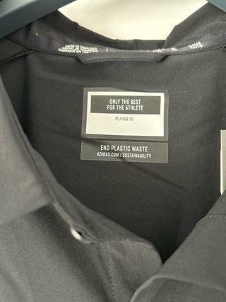 Camisa adidas negra M Tor Polo. Nueva