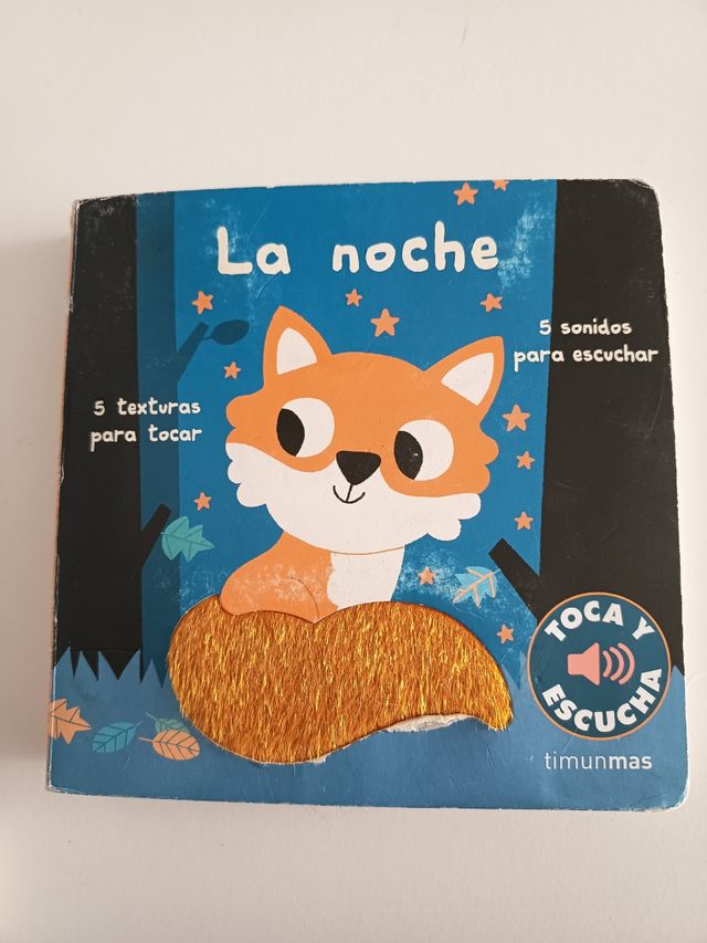 Libro sonoro de cartón de animales con texturas