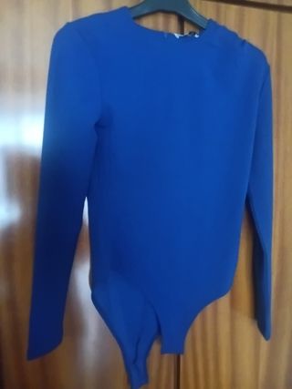 Body azul Zara - Talla S. 