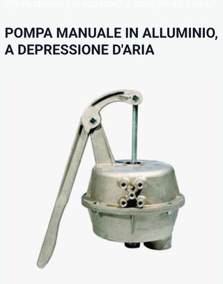 Pompa manuale in alluminio a depressione