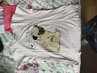 2 Camisetas niña talla XS - Minnie y Pug