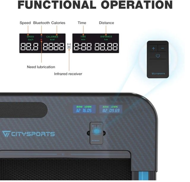 Cinta correr y caminar plegable