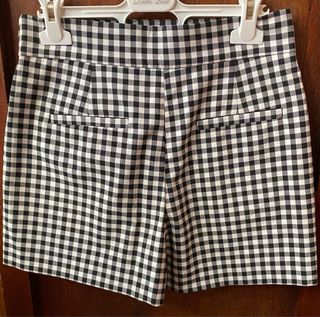 Short de mujer Zara de cuadros