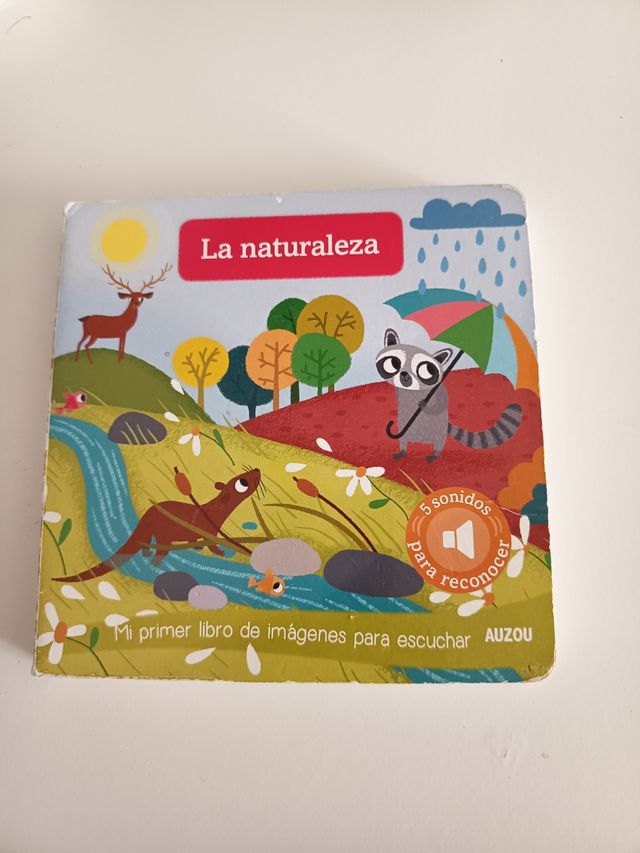 Libro de cartón con sonidos de la naturaleza