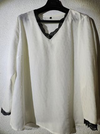 Camisa A Cuadros Mujer Blusa Manga Corta Con Volumen Y Anudado