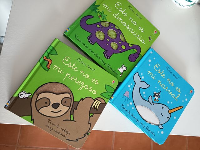 3 libros colección "este no es mi" con texturas