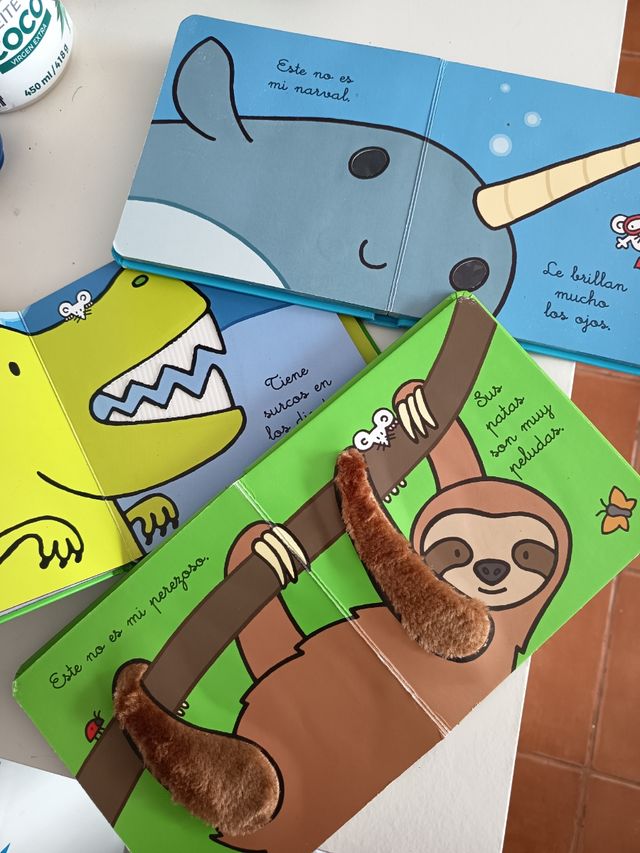 3 libros colección "este no es mi" con texturas