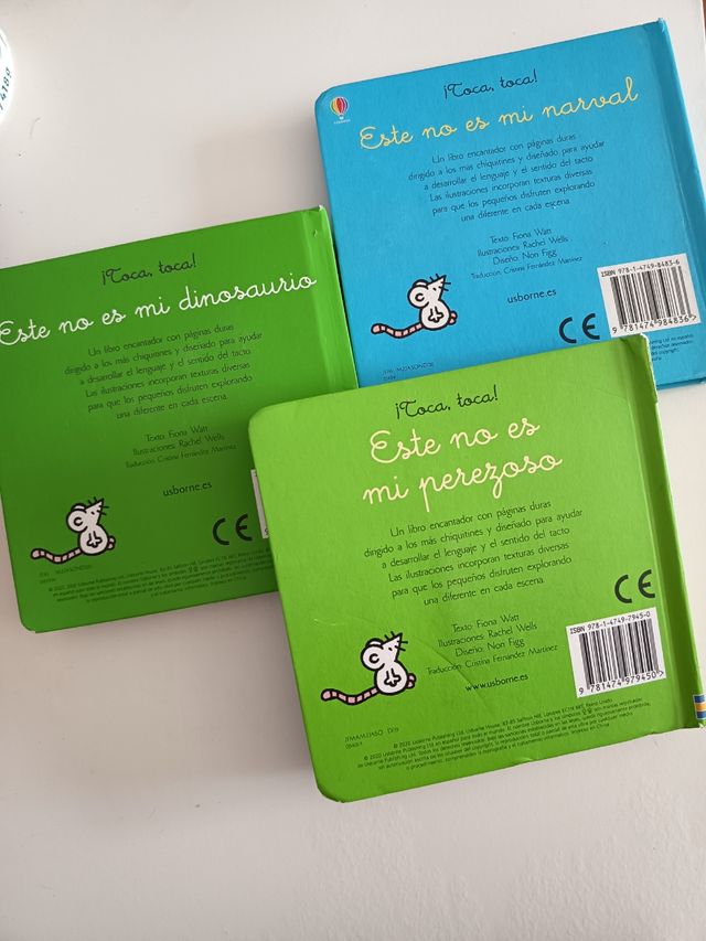 3 libros colección "este no es mi" con texturas