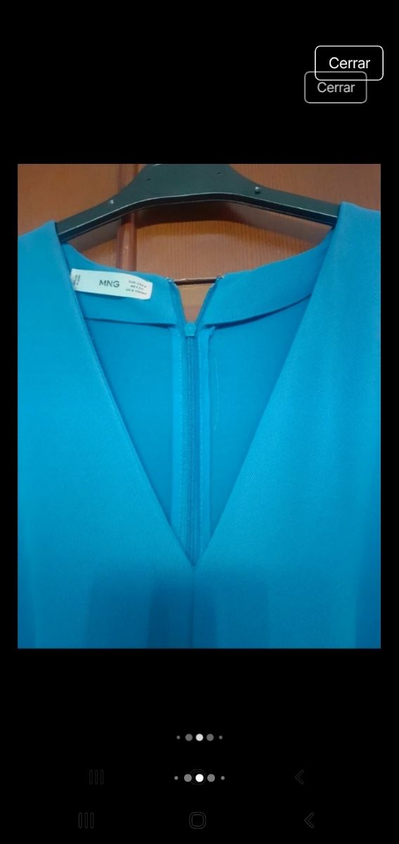 Mono Mango azul - Largo, sin mangas