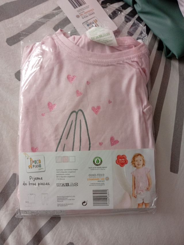 Pijama 3 piezas Poco Piano bebé 2 años con etiquet