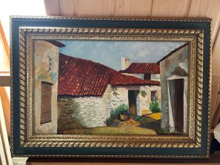 Cuadro al óleo paisaje