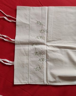 ANTIGUAS SÁBANAS BORDADAS DE ALGODÓN