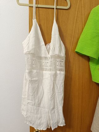 Mono blanco Pull&Bear - Talla L