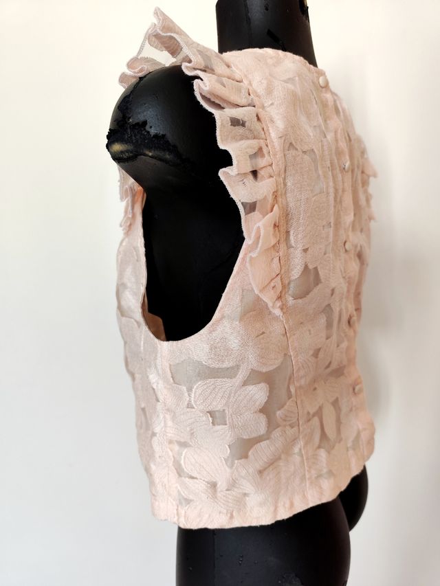 Top rendado marca La Redoute (Novo - XL)