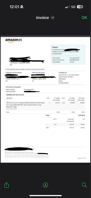 Oppo Find X5 Azul - Smartphone