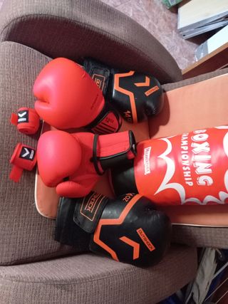 Juego de boxeo como nuevo