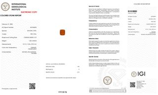 Ópalo de fuego de alta calidad,certificado