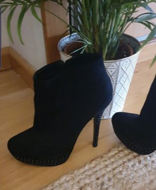 Botines tacon mujer