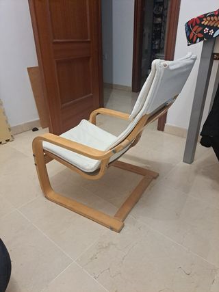 Hamaca infantil madera blanca
