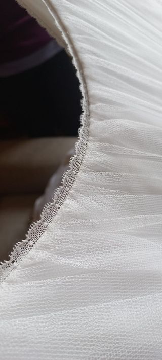 Vestido comunión niña blanco celeste