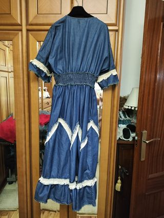 Vestido vaquero largo azul