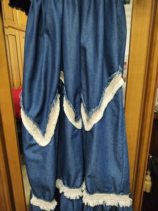 Vestido vaquero largo azul