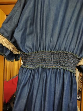 Vestido vaquero largo azul