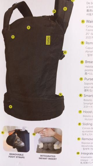 Mochila porta bebes Boba + regalo forro polar