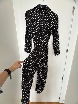 Vestido Zara lunares blanco y negro