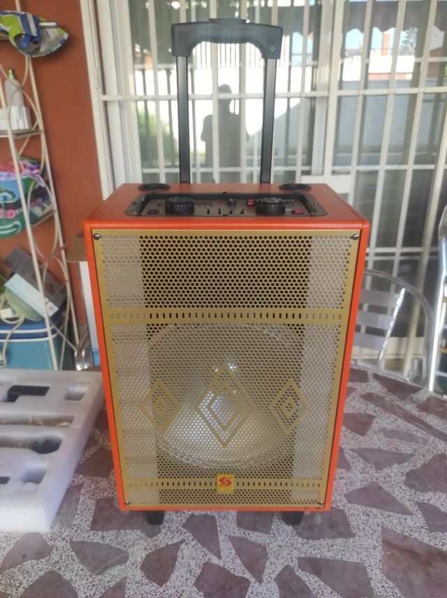 ALTAVOZ TROLLEY 3000W P.M.P.O. BOCINA 12 PULGADAS