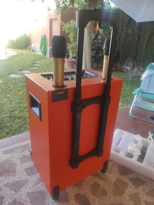 ALTAVOZ TROLLEY 3000W P.M.P.O. BOCINA 12 PULGADAS