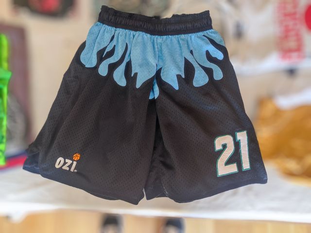 Pantalon baloncesto llamas