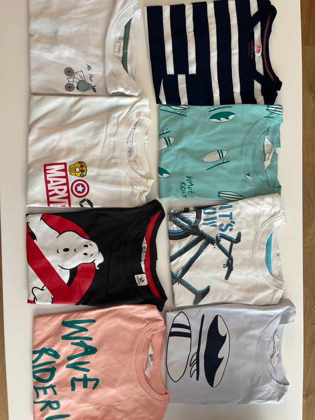 6 Camisetas Niño 5 años