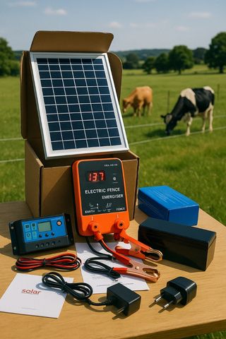 Pastor eléctrico 12v con kit solar completo