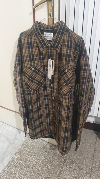 Giacca Columbia a quadri - Beige/Marrone