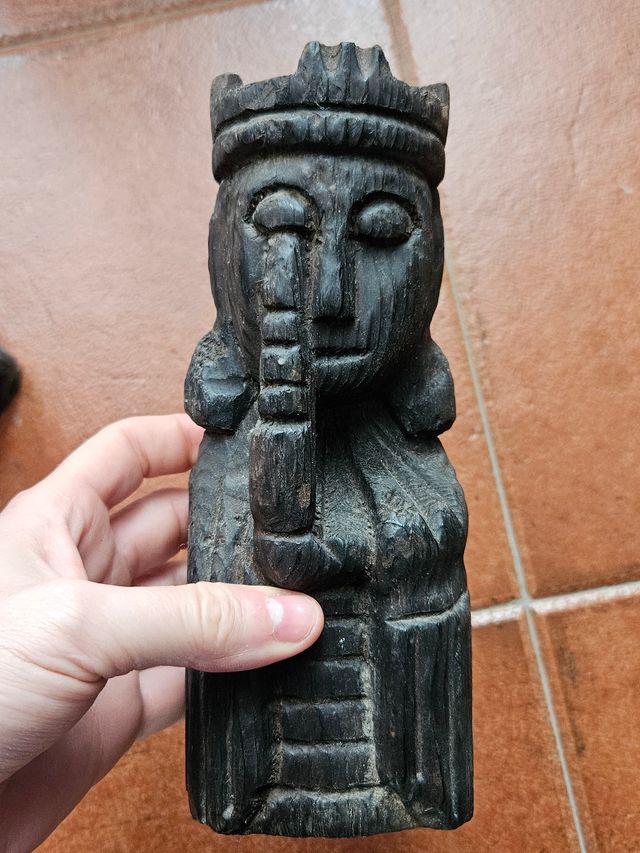 Pareja sujetalibros años 60. Madera