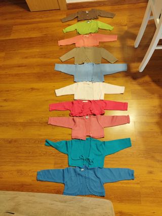 12 Rebecas Bebé - Colores Variados