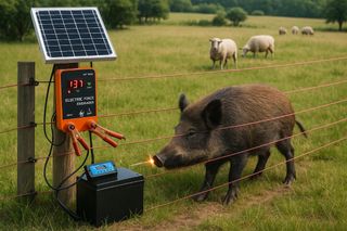 Pastor eléctrico cercado eléctricos sol