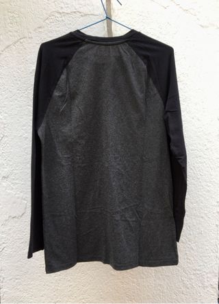Camiseta manga larga bicolor