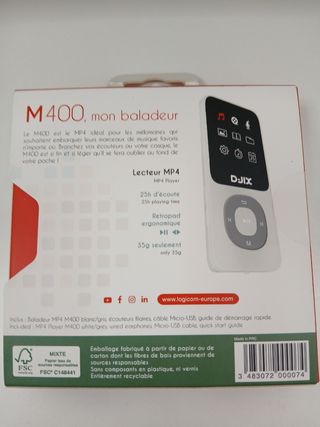 Reproductor MP4 Bluetooth D-jix M400