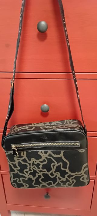 Bolso Tous bandolera negro-verde
