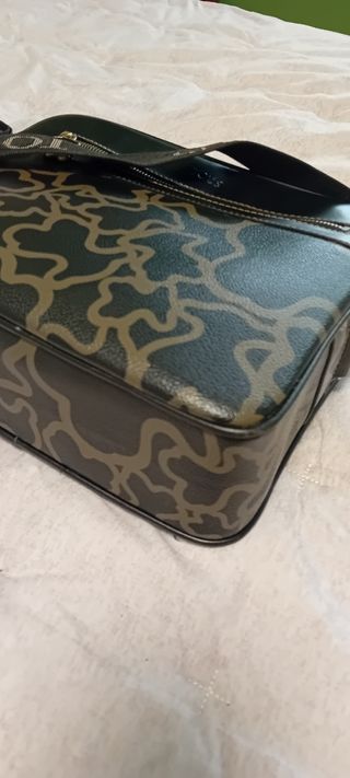 Bolso Tous bandolera negro-verde
