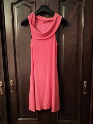 Vestido brillante naranja talla 38
