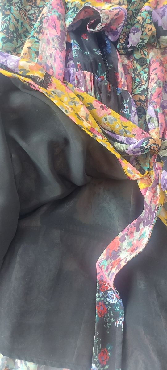 Vestido corto estampado Zara