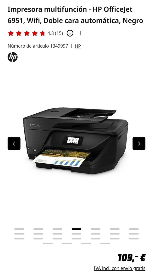 Impresora multifunción HP OfficeJet 6951