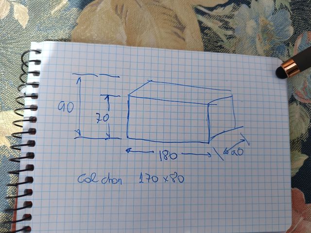 Sofá 3 plazas - Cama vintage se puede desarmar