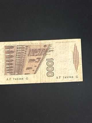 Billete 1000 Liras Italia - Antigua