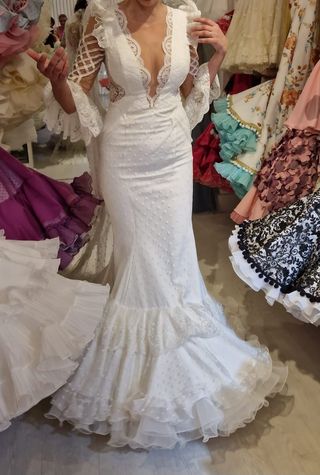 Vestido novia blanco - Diseño exclusivo, SIMOF